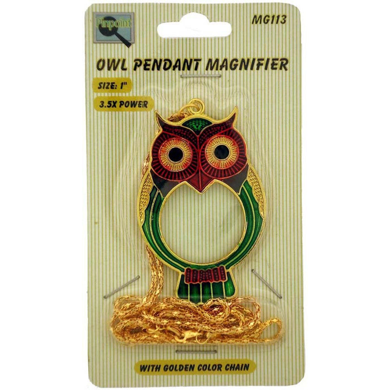 3.5X Power Owl Necklace Pendant Magnifier - MG-00113 - ToolUSA