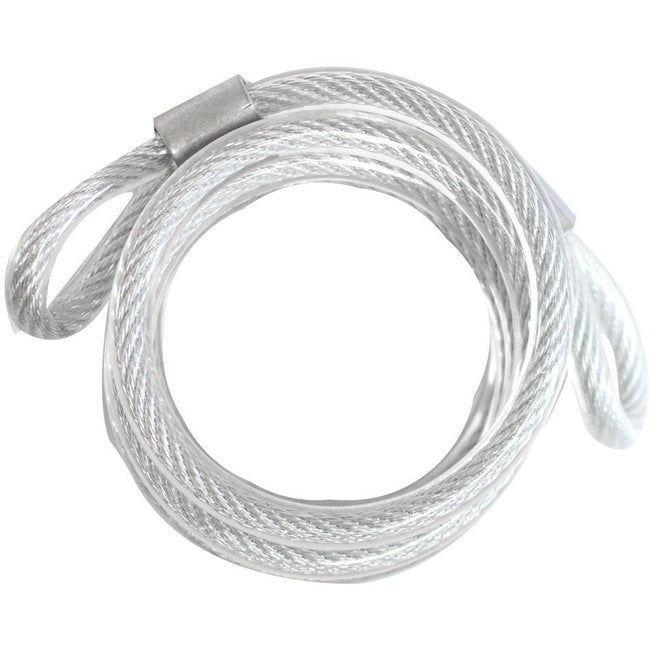 36" Heavy-Duty Vinyl Coated Steel Coil Cable With 1/4" Diameter, & Sealed Loops At Each End - LOCK-07820 - ToolUSA