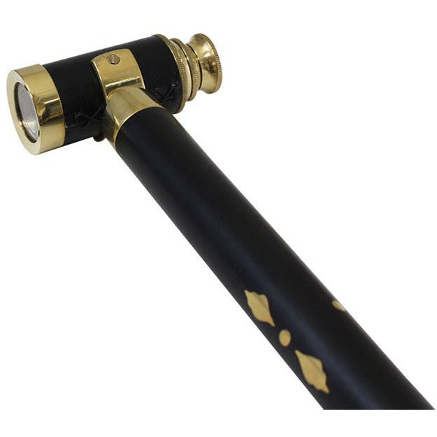 36 Inch Natural Wood Walking Stick | Brass Telescope Handle - G8445-2275ST - ToolUSA