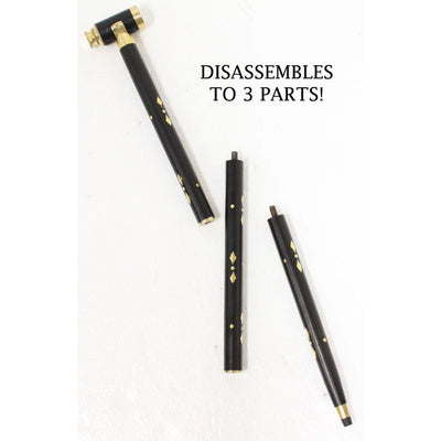 36 Inch Natural Wood Walking Stick | Brass Telescope Handle - G8445-2275ST - ToolUSA