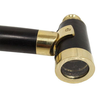36 Inch Natural Wood Walking Stick | Brass Telescope Handle - G8445-2275ST - ToolUSA