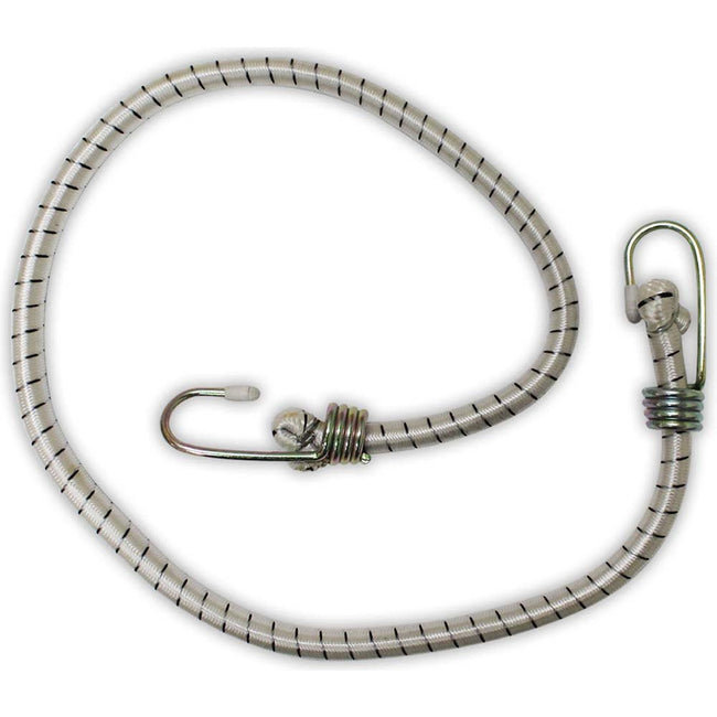 36 Inch White Bungee Cord with Rubber Tipped Hooks (Pack of: 2) - TA-08536-Z02 - ToolUSA