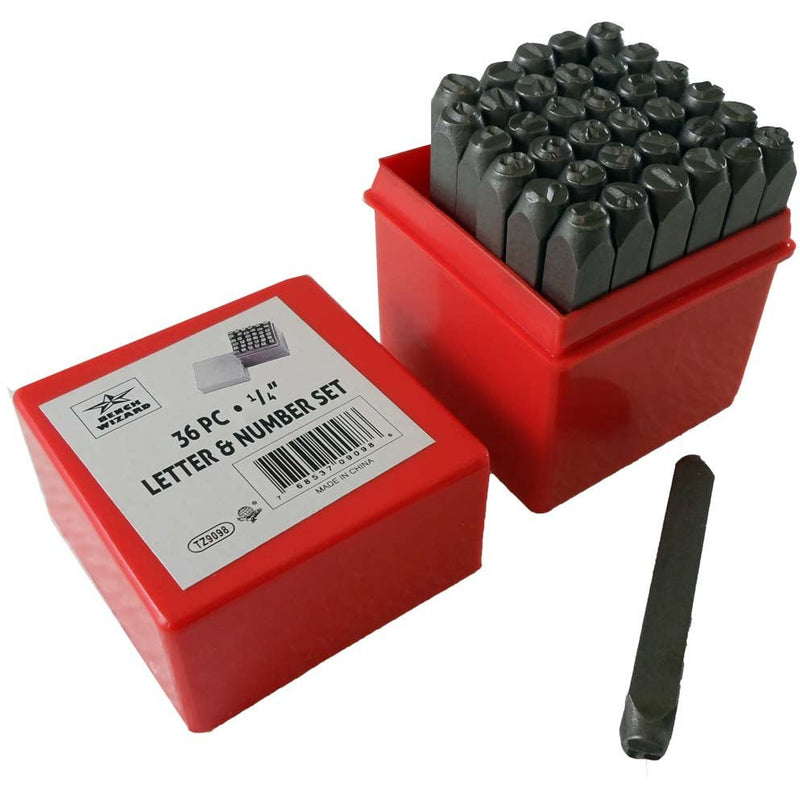 36 Piece Number & Capital Letter Punch Set - ToolUSA