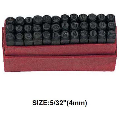 36 Piece Number & Capital Letter Punch Set - ToolUSA