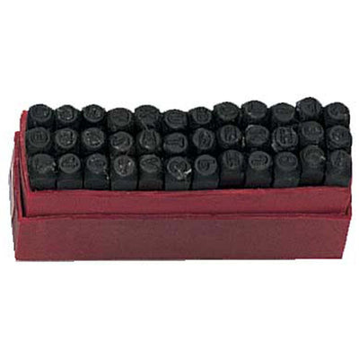 36 Piece Number & Capital Letter Punch Set - ToolUSA