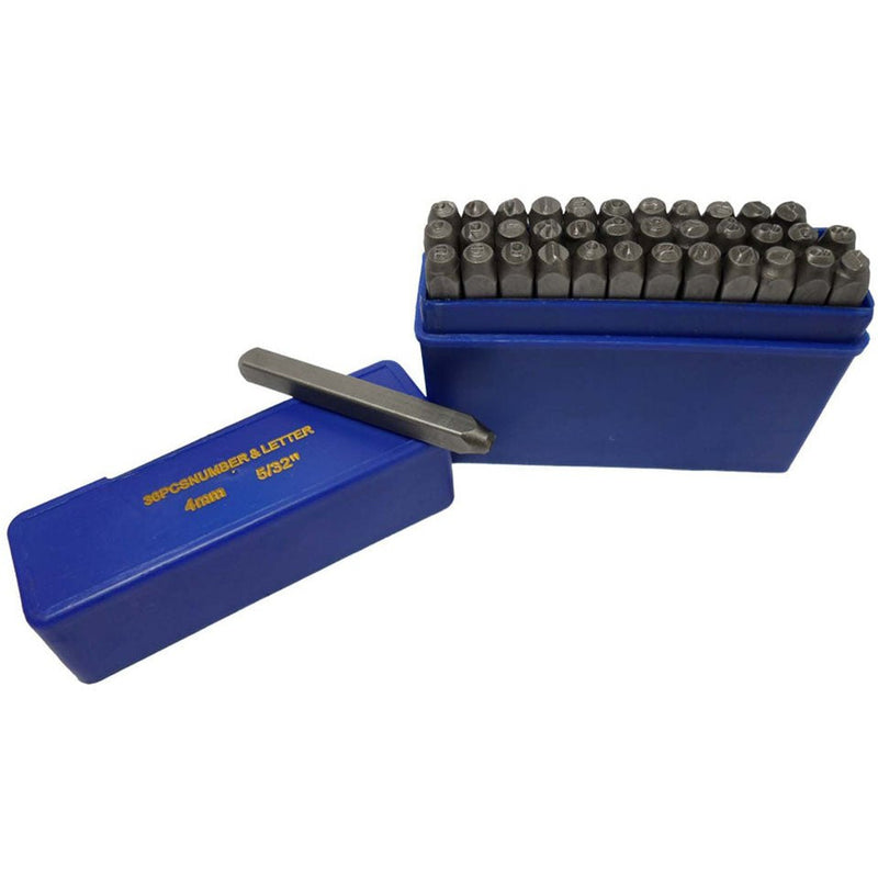 36 Piece Number & Letter (Lower-Case) Punch Set - ToolUSA