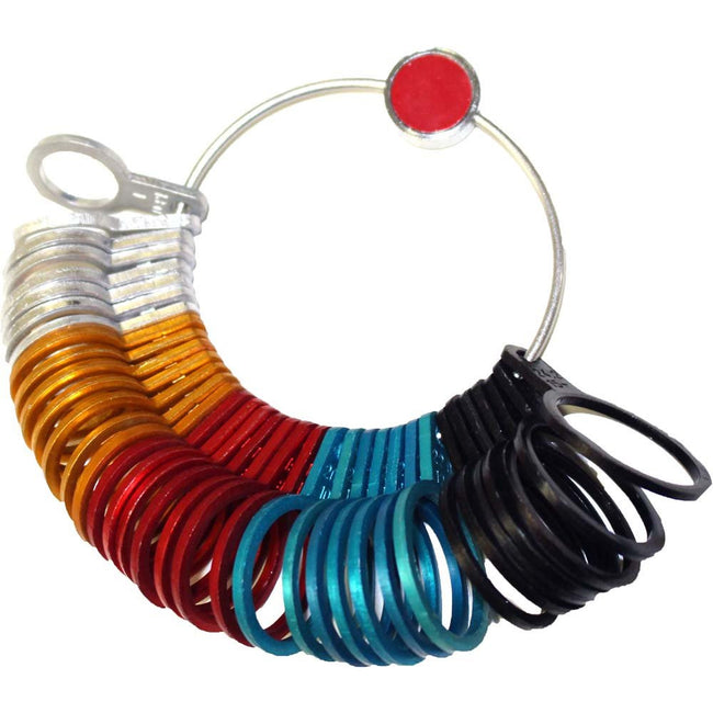 36 Piece Universal Ring Sizer Gauge In Multicolor Aluminum - TJ-99751 - ToolUSA