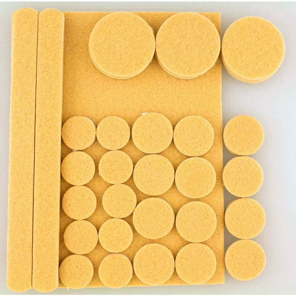 38 Piece Set Of Self-adhesive Furniture And Floor Protectors - LHEN-FS38 - ToolUSA