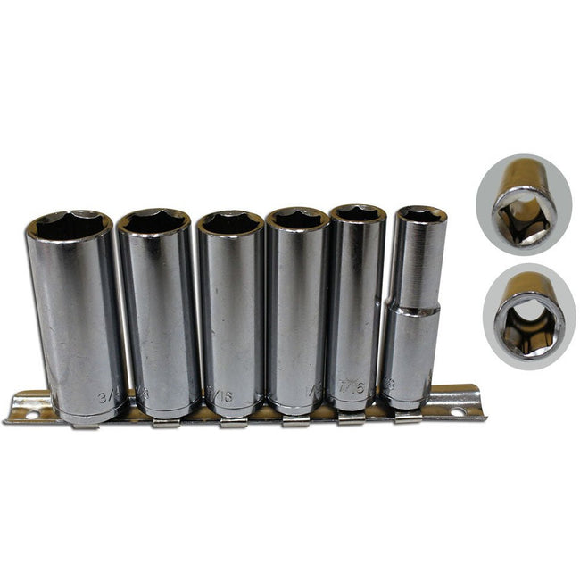 3/8"-TO-3/4" DEEP 1" SOCKET 6-PIECE SET - TP-02538 - ToolUSA