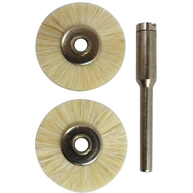 3pc Goat Hair Polishing Wheel Set - 1/8" Shank (Pack of: 2) - TJ04372-Z02 - ToolUSA
