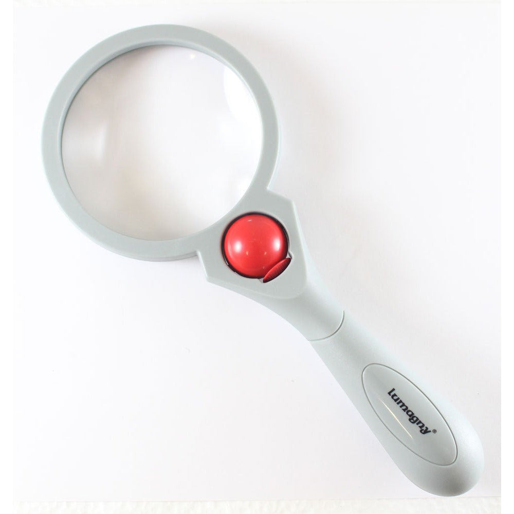 3X and 5X Gray 3x/5x LED Hand Magnifier - 1.5x/4x Pocket Magnifier - KIT-MP76835G - ToolUSA