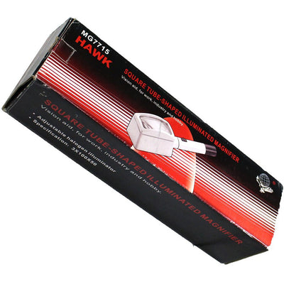 3x Illuminated Rectangular Magnifier, 12" Long - MG-07715 - ToolUSA