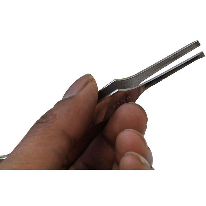 4-1/8" Stainless Steel Tweezers - S1-08562 - ToolUSA
