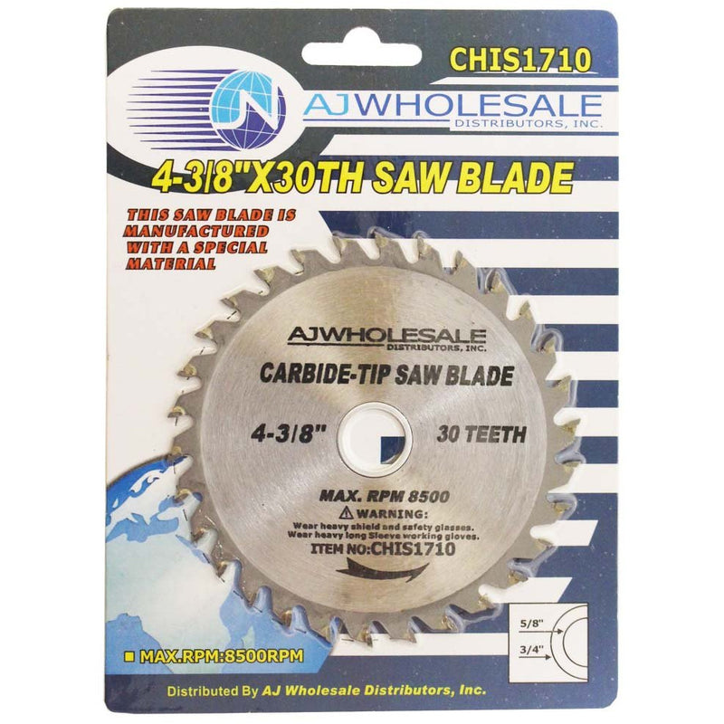 4-3/8 Inch Diameter Carbide Tip Saw Blade - 30 Teeth - A90-IS1710 - A90-IS1710 - ToolUSA