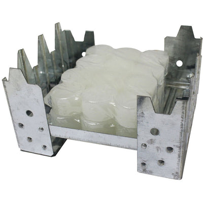 4-5/8 X 3-3/4 X 1 Inch Aluminum Emergency Stove With 24 Fuel Pellets - LT100-8 - ToolUSA