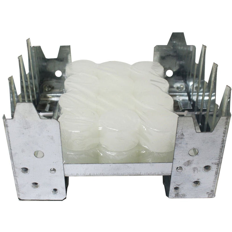 4-5/8 X 3-3/4 X 1 Inch Aluminum Emergency Stove With 24 Fuel Pellets - LT100-8 - ToolUSA