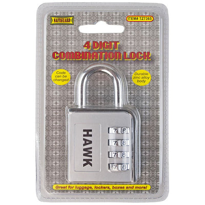 4 Digit Combination Padlock - TZ-14900 - ToolUSA