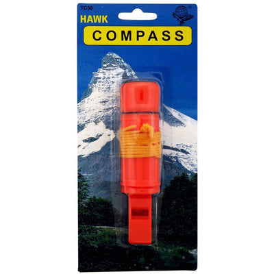 4 In 1 Hiker's Emergency Whistle Includes Compass, Mirror & More: ( Pack of 2 Pcs. (Pack of: 2) - CAM-11150-Z02 - ToolUSA