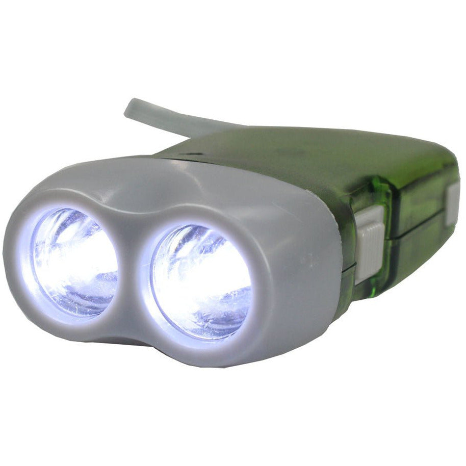 4 Inch 2 LED Crank Flashlight (Pack of: 2) - FL-12354-Z02 - ToolUSA