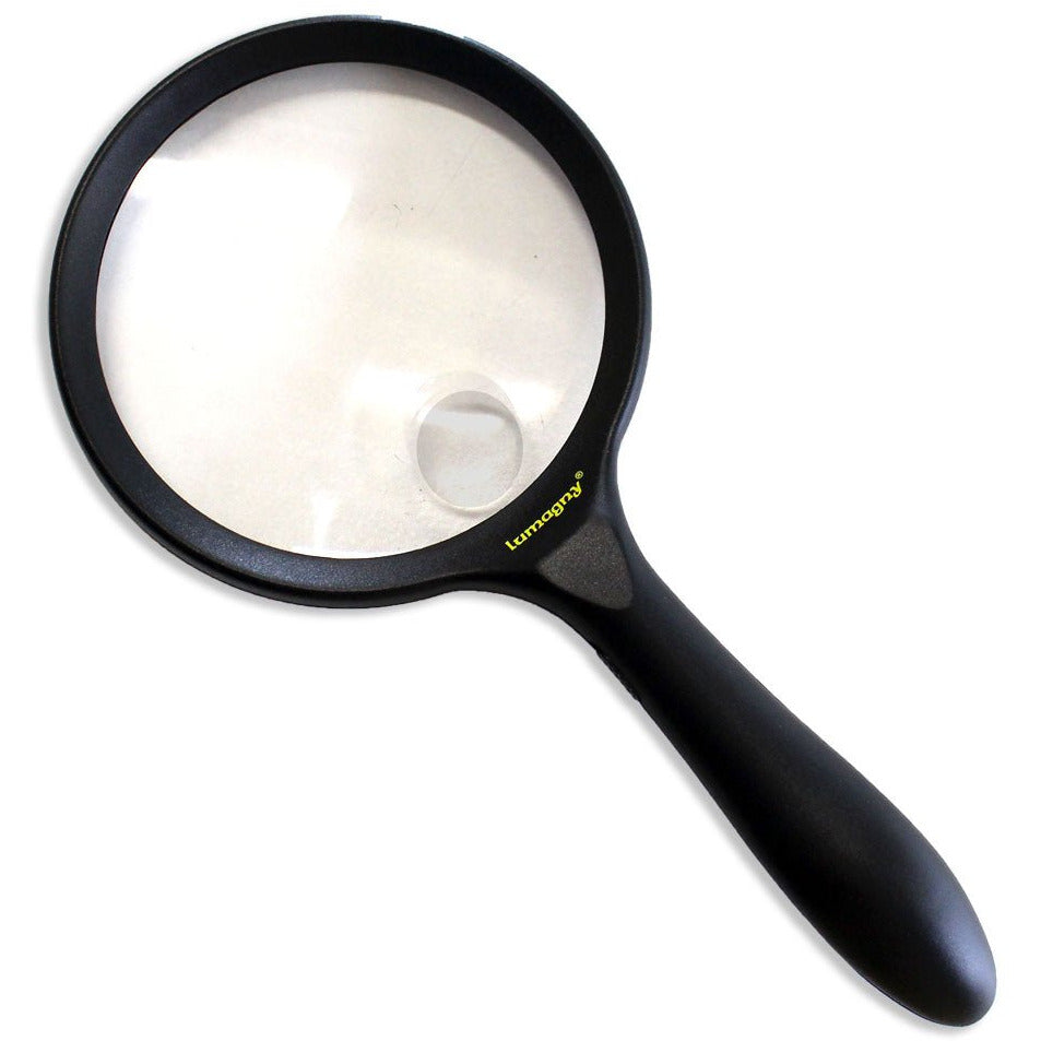 4-Inch 2x/4x Lens, Hand-Held LED Magnifier - MP-14680 - ToolUSA