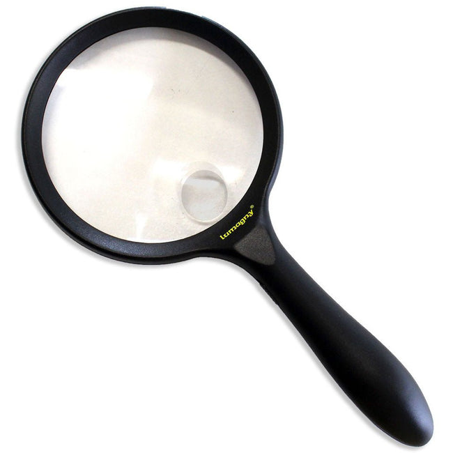 4-Inch 2x/4x Lens, Hand-Held LED Magnifier - MP-14680 - ToolUSA