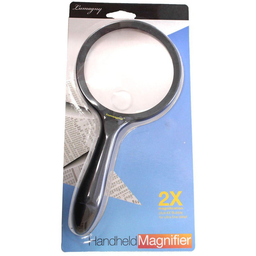 4-Inch 2x/4x Lens, Hand-Held LED Magnifier - MP-14680 - ToolUSA