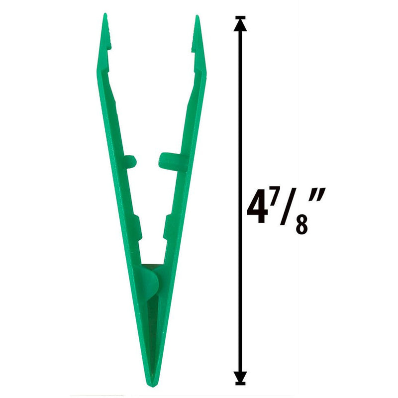 4 Inch Green Plastic Tweezers (Pack of: 4) - S1-21002-Z04 - ToolUSA
