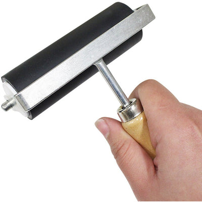 4 Inch Rubber Roller for Glue, Ink and Other Crafting Applications - CR-10605 - ToolUSA