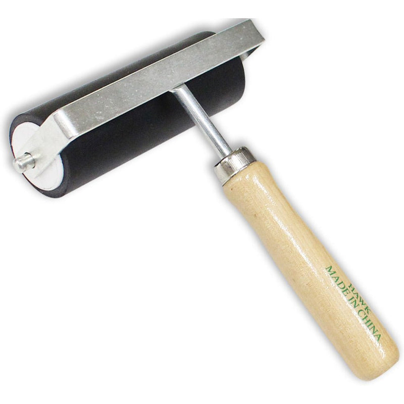 4 Inch Rubber Roller for Glue, Ink and Other Crafting Applications - CR-10605 - ToolUSA