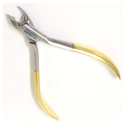 4 Inch Stainless Steel Cuticle Nipper with Golden Handles - CARE-38906 - ToolUSA