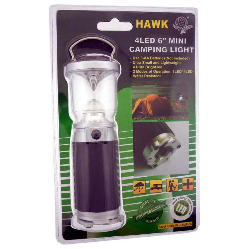 4-LED, 6" STANDING OR HANG-UP CAMPING LANTERN WITH LARGE REFLECTOR - FL-09896 - ToolUSA