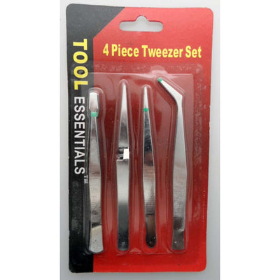 4 Pc. Tweezers Set - S1-01040 - ToolUSA