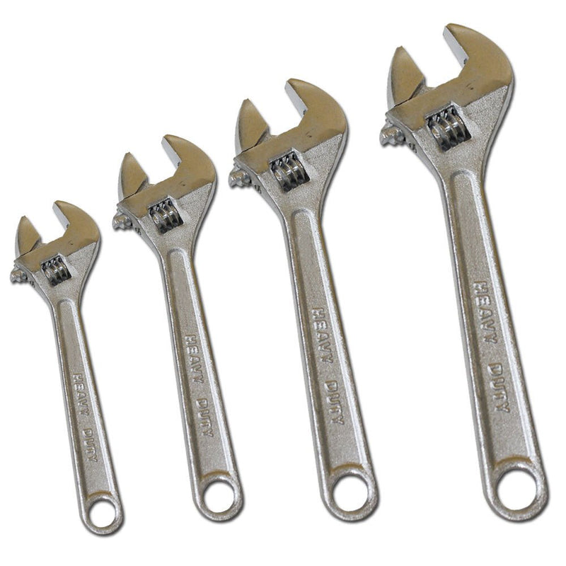 4 Piece 6" to 12" Adjustable Heavy-duty Wrench - TP-03000 - ToolUSA