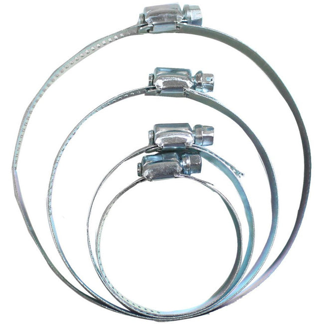 4 Piece Adjustable Hose Clamps, Fit Hoses 1.5-Inches to 4.5-Inches (Pack of: 2) - D-17453-Z02 - ToolUSA