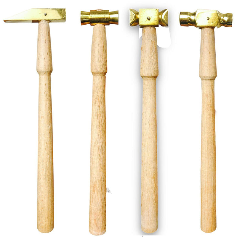 4 Piece Brass Head Hammer Set - PH-12704 - ToolUSA