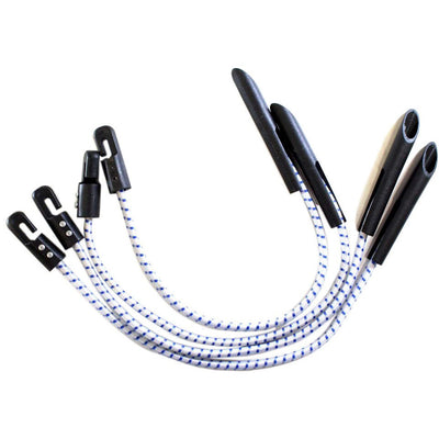 4 Piece Bungee Cord Tent Hooks with Plastic Ends (Pack of: 2) - TZ-18187-Z02 - ToolUSA