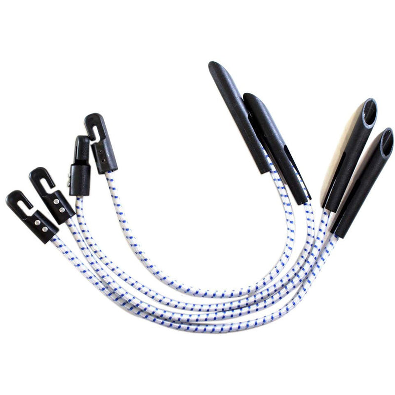 4 Piece Bungee Cord Tent Hooks with Plastic Ends (Pack of: 2) - TZ-18187-Z02 - ToolUSA