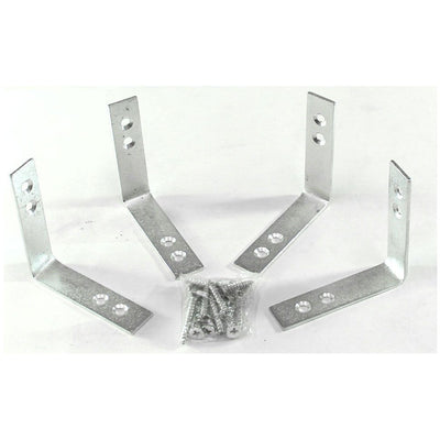 4 Piece Corner Bracket Set (Pack of: 2) - HW-06425-Z02 - ToolUSA