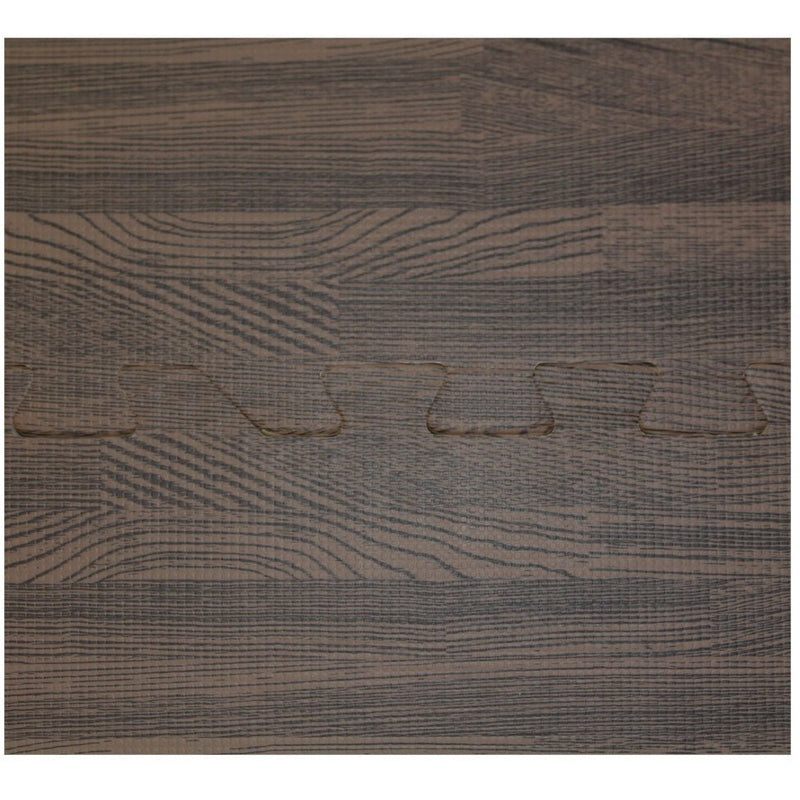 4 Piece Faux Wood Grain Cushioned Floor Mats - D6400-4-ASH - ToolUSA