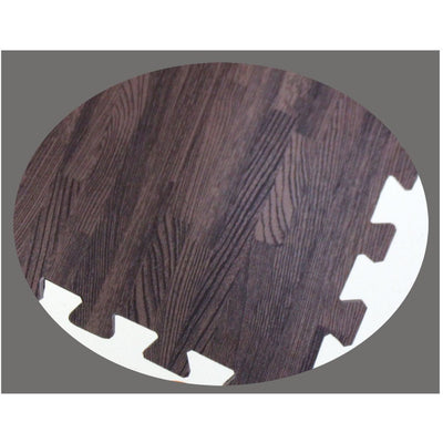 4 Piece Faux Wood Grain Cushioned Floor Mats - D6400-4-ASH - ToolUSA