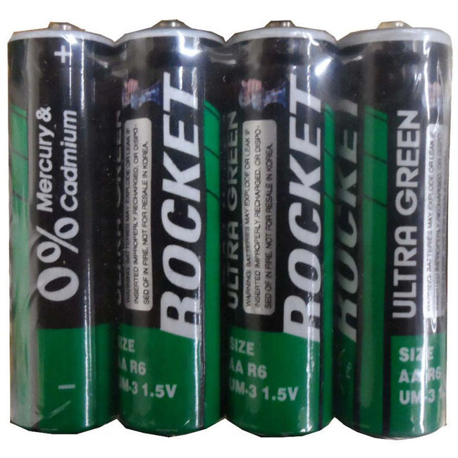 4 Piece Heavy Duty "AA" Battery Set (Pack of: 2) - BH-AA-4PK-RT-Z02 - ToolUSA