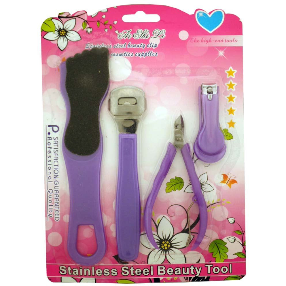 4 Piece Manicure & Pedicure Set - B84-004-YW - ToolUSA