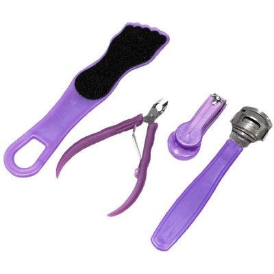 4 Piece Manicure & Pedicure Set - B84-004-YW - ToolUSA