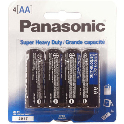 4 Piece Panasonic Heavy Duty "AA" Battery Set (Pack of: 2) - BPN-AA-4PK-Z02 - ToolUSA