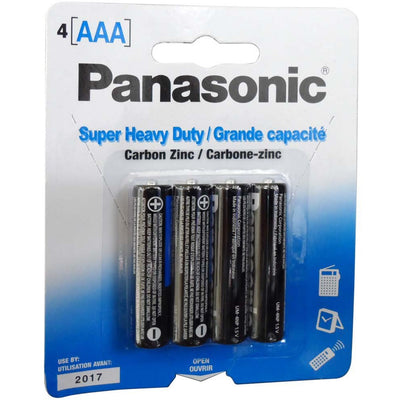 4 Piece Panasonic Heavy Duty "AAA" Battery Set (Pack of: 3) - BPN-AAA-4PK-Z02 - ToolUSA