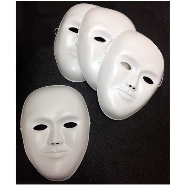 4 Piece Plastic Mask with Elastic Strings - CR-90842 - ToolUSA