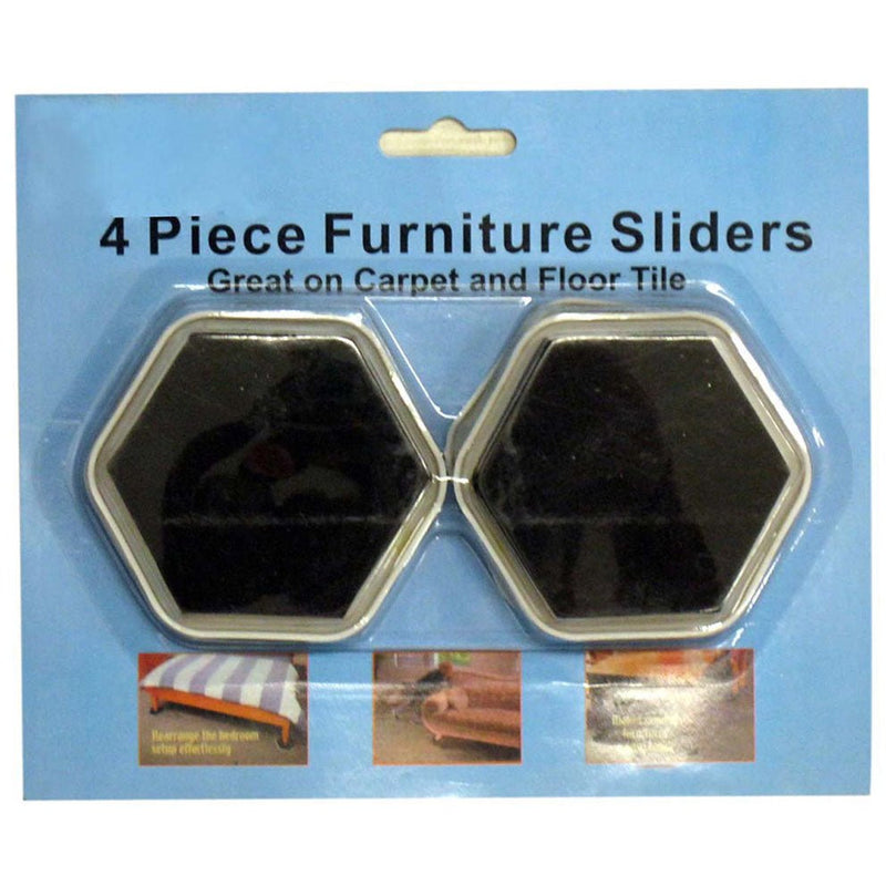 4 Piece Set of Hexagonal Furniture Sliders - D5-27593 - ToolUSA