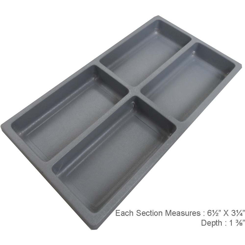 4 Section Plastic Tray Insert - ToolUSA