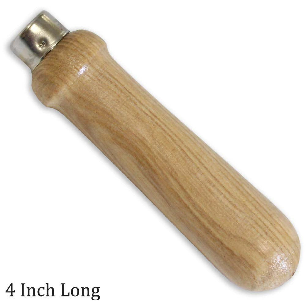 4" Wooden File Handle, Smooth Finish (Pack of: 2) - F-24400-Z02 - ToolUSA