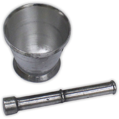 4 X 4 Inch Aluminum Mortar With 7-1/2 Inch Flat Ended Pestle - TJ2200-AL11 - ToolUSA